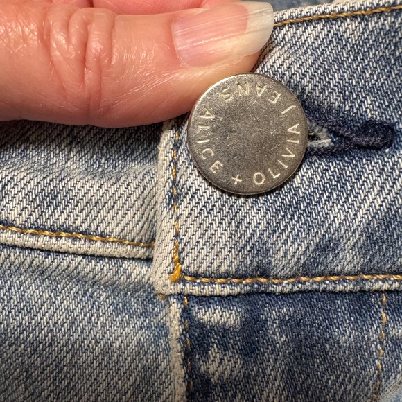 Alice & Olivia slit front bootcut jeans - “Winslow” - size 24 - Picture 9 of 10